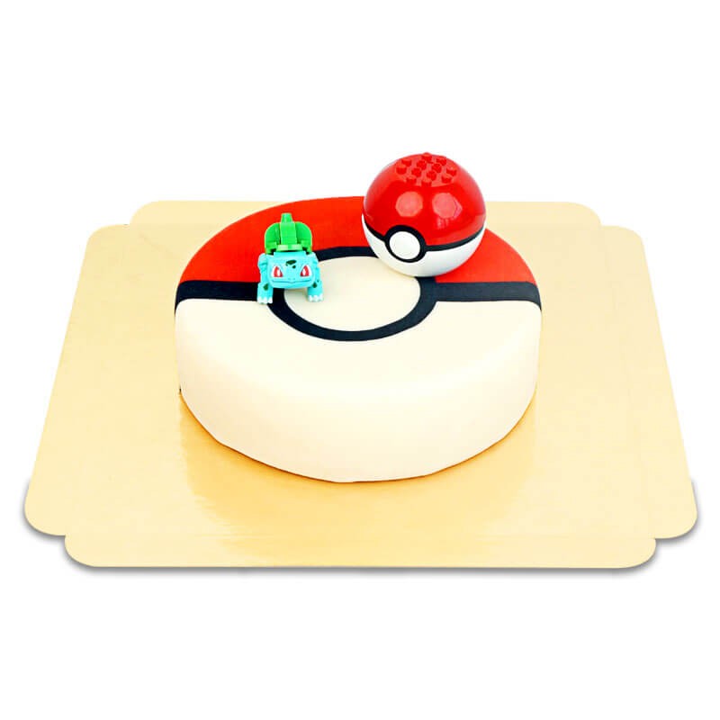Figurines Pokémon® sur gâteau balle de capture