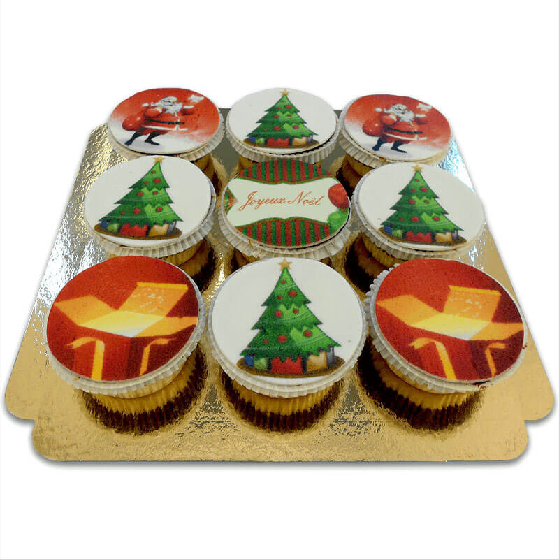 Weihnachts-Cupcakes, 9 Stück FR