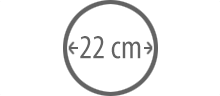 22 cm Diamètre