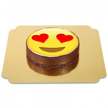Gâteau Sacher Emoji Amoureux