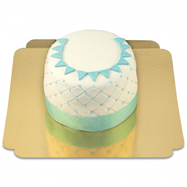 Gâteau "Happy Birthday" Deluxe - Bleu