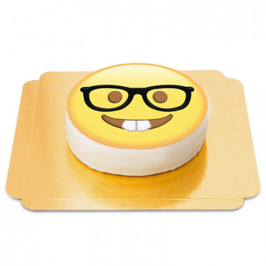 Gâteau Emoji Geek