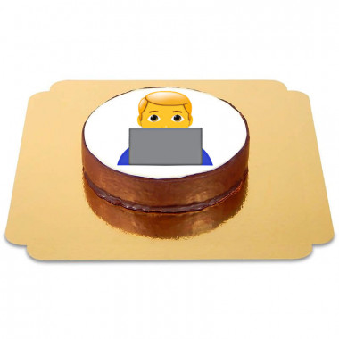 Gâteau Sacher Emoji Informaticien