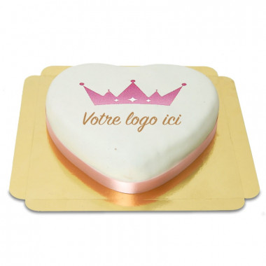 Gâteau Logo Forme Coeur