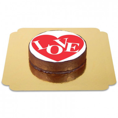 Gâteau Sacher Coeur Love