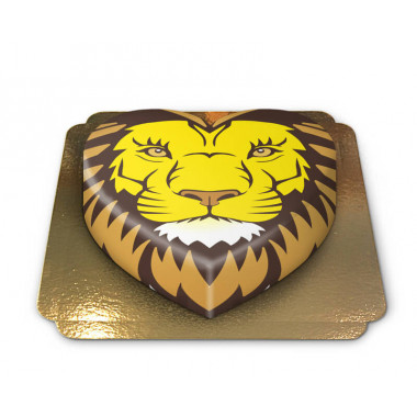 Gâteau-Lion en forme de coeur