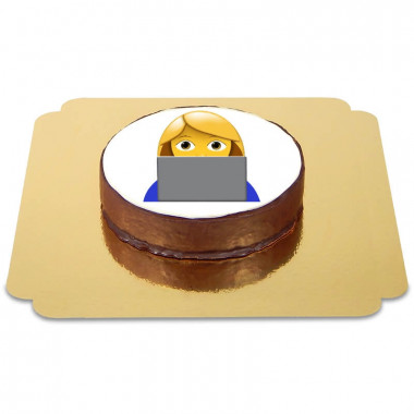 Gâteau Sacher Emoji Informaticienne