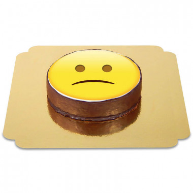 Gâteau Sacher Emoji Triste