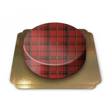 Gâteau Motif Écossais Rouge