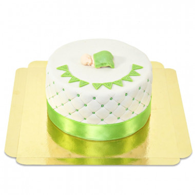 Gâteau Baby Shower Vert