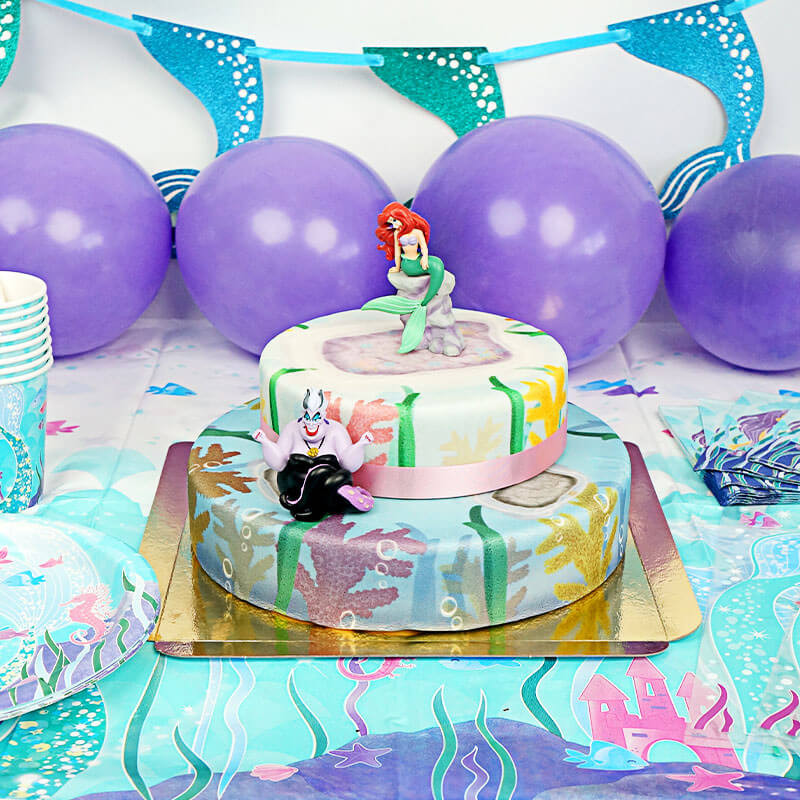 Kit anniversaire Sirène (gâteau inclus)