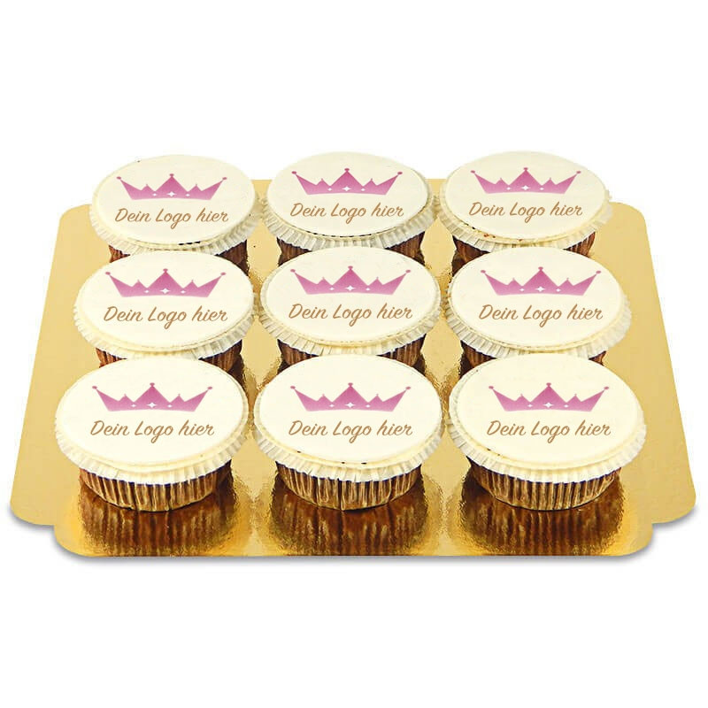 9 Cupcakes avec logo