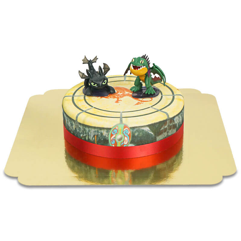 Gâteau avec figurines de Dragon