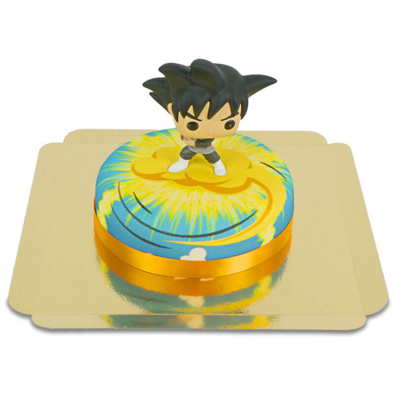 Goku Black de Dragon Ball sur son gâteau Nimbus