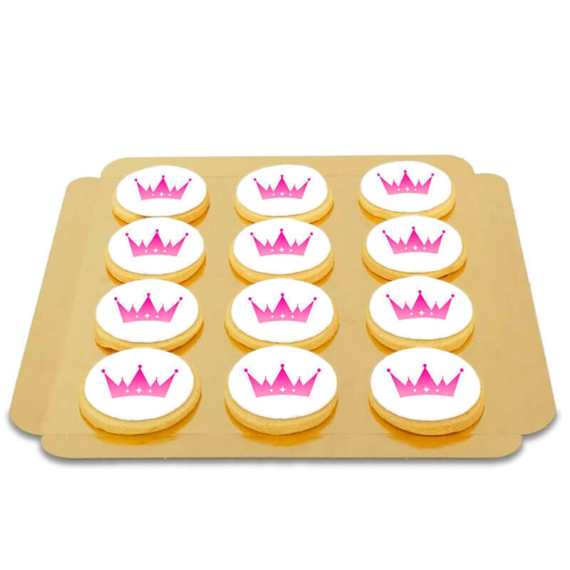 Biscuits ronds avec logo (12 pièces)