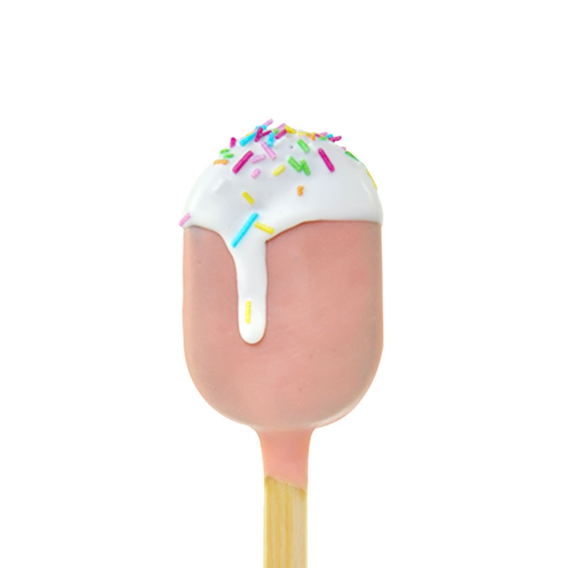 Cake-Pops – Różowe lody na patyku