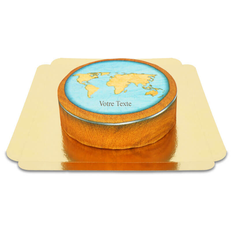Gâteau Carte du monde